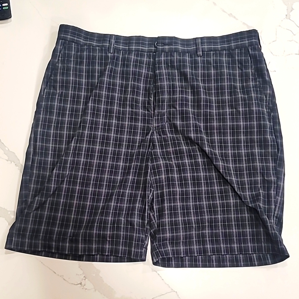 Men's Black and Gray Shorts